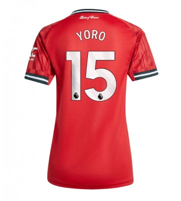Manchester United Leny Yoro #15 Hjemmebanetrøje Dame 2025-26 Kortærmet